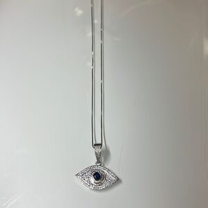 Evil Eye silver necklace🧿